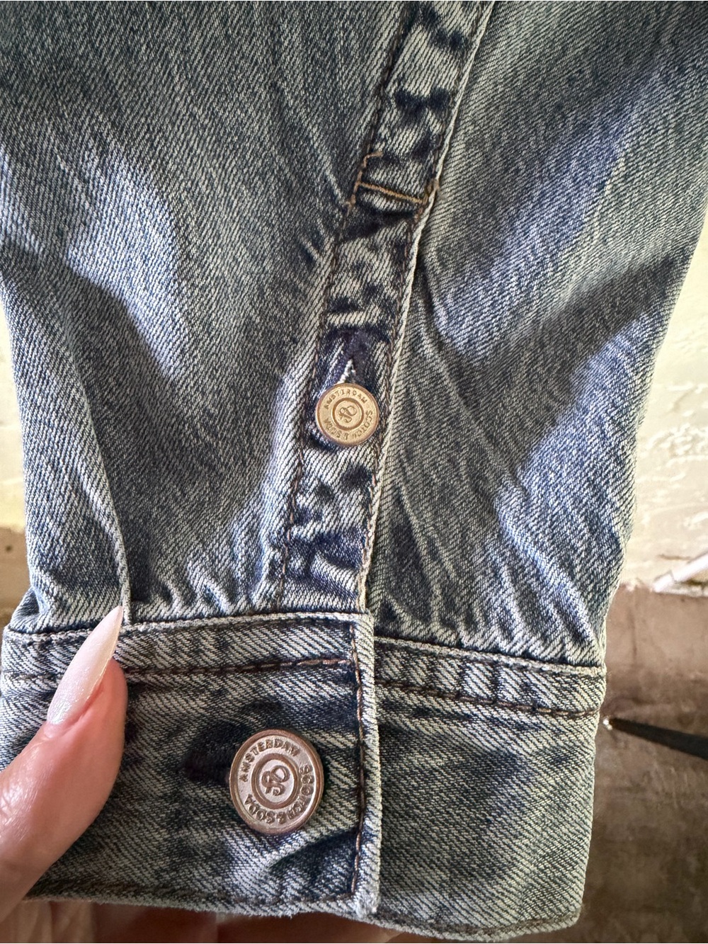 BNWT Scotch & Soda Light Blue Braided-Trim Denim Jacket - Picture 5 of 11